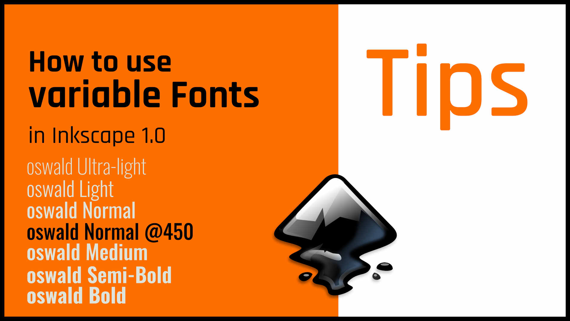 inkscape font weight